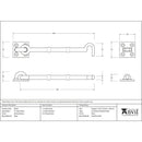 From The Anvil - 6" Cabin Hook - Polished Brass - 83547 - Choice Handles