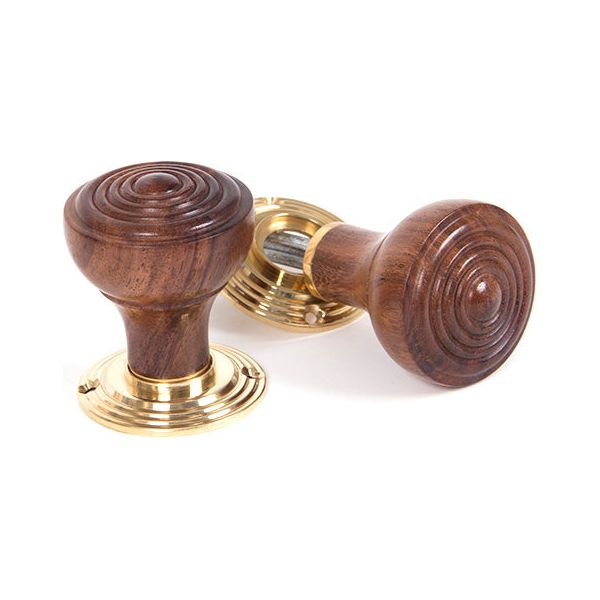 From The Anvil - Ringed Mortice/Rim Knob Set - Rosewood - 83562