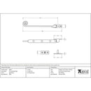 From The Anvil - 8" Monkeytail Stay - Aged Brass - 83567 - Choice Handles