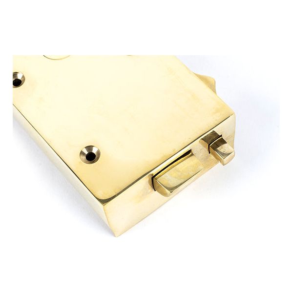 From The Anvil - Left Hand Bathroom Latch - Polished Brass - 83570 - Choice Handles