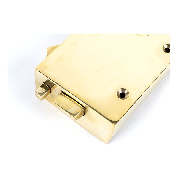 From The Anvil - Right Hand Bathroom Latch - Polished Brass - 83571 - Choice Handles