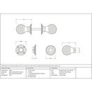 From The Anvil - Beehive Mortice/Rim Knob Set - Rosewood - 83635 - Choice Handles