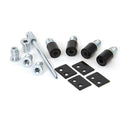 From The Anvil - Black Secure Stops (Pack of 4) - Black  - 83640 - Choice Handles