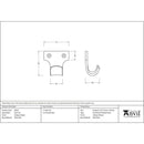 From The Anvil - Sash Eye Lift - Black - 83642 - Choice Handles