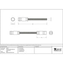 From The Anvil - Fixings for back to back pull handles (pair) -   - 83652F - Choice Handles
