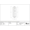 From The Anvil - Pull Sign - Antique Pewter - 83684 - Choice Handles