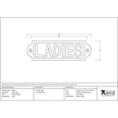 From The Anvil - Ladies Sign - Antique Pewter - 83685 - Choice Handles