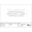 From The Anvil - Gents Sign - Antique Pewter - 83686 - Choice Handles