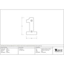 From The Anvil - Numeral 1 - Black - 83701 - Choice Handles