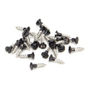 From The Anvil - Black SS 3.0 x 12 Csk R/Head Screws (25) - Black  - 83748 - Choice Handles