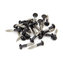 From The Anvil - Black SS 3.5 x 20  Roundhead Screws (25) - Black  - 83755 - Choice Handles