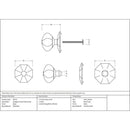 From The Anvil - Octagonal Centre Door Knob - Black - 83779 - Choice Handles