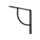 From The Anvil - Black 6'' x 6'' Plain Shelf Bracket - Black  - 83780 - Choice Handles