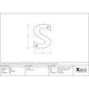 From The Anvil - Letter S - Polished Brass - 83801S - Choice Handles