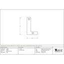 From The Anvil - Letter L - Polished Chrome - 83802L - Choice Handles