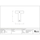 From The Anvil - Letter T - Polished Chrome - 83802T - Choice Handles