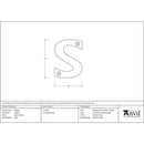 From The Anvil - Letter S - Satin Chrome - 83804S - Choice Handles