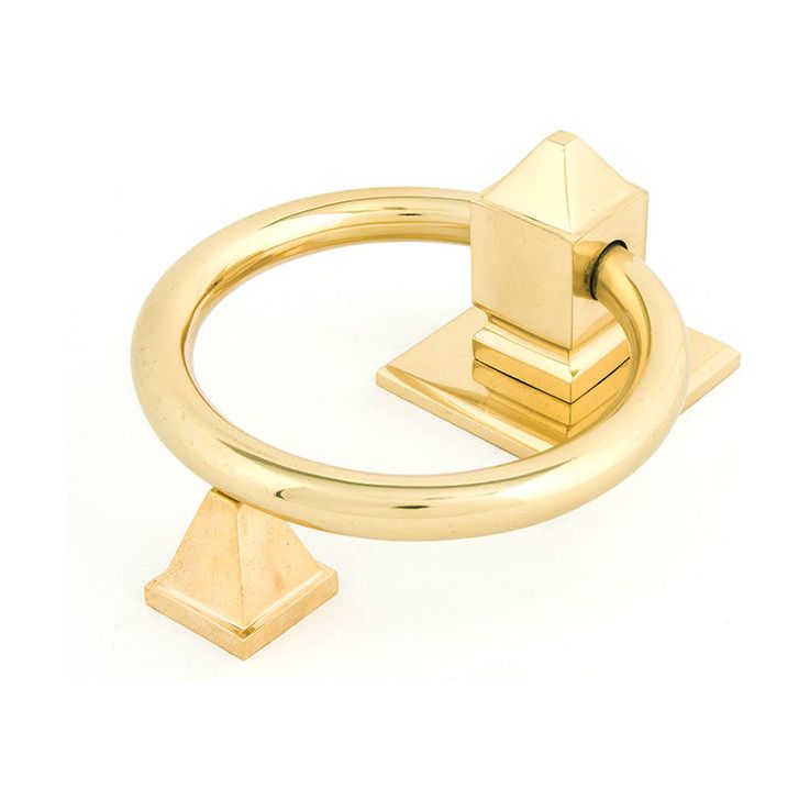 From The Anvil - Ring Door Knocker - Polished Brass - 83836
