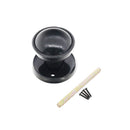 Spira Brass - Plastic Rim / Mortice Knob  - Black - 8456 - Choice Handles