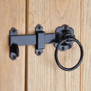 Spira Brass - Ring Gate Latch - Black - 8477 - Choice Handles