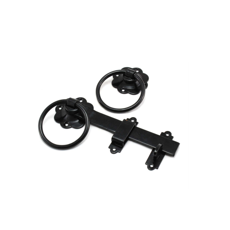 Spira Brass - Ring Gate Latch - Black - 8477 - Choice Handles