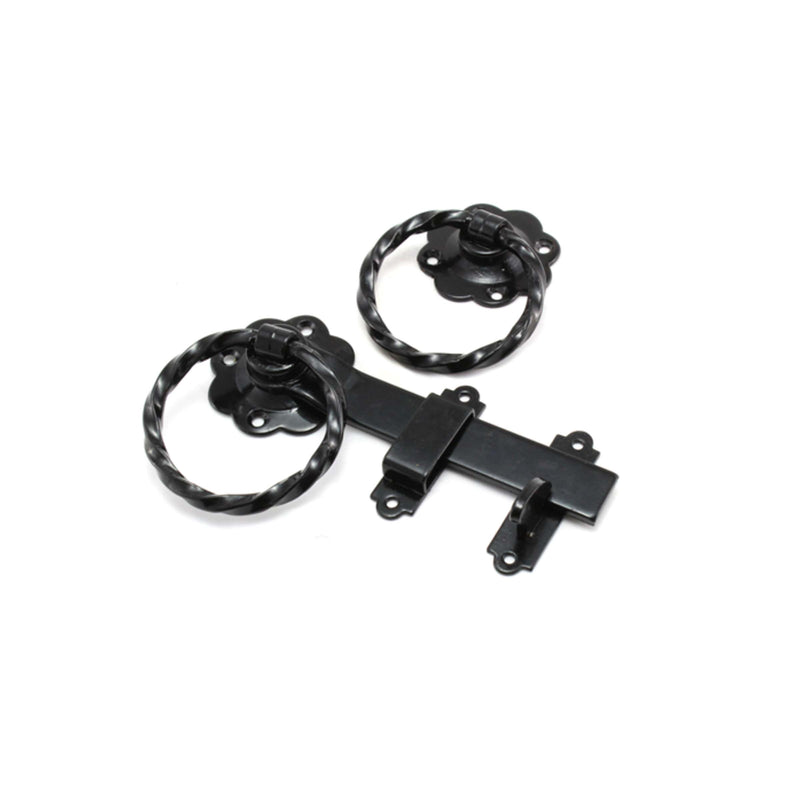 Spira Brass - Ring Gate Latch - Black - 8478 - Choice Handles