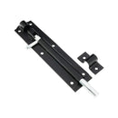 Spira Brass - Iron Barrel Bolt - Straight 6"  - Black - 8482 - Choice Handles
