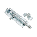 Spira Brass - Iron Barrel Bolt - Straight 4"  - Zinc - 8562 - Choice Handles