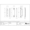 From The Anvil - ½" Rebate Kit for HD Sash Lock - Black - 90054 - Choice Handles