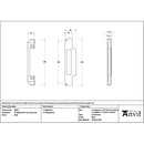 From The Anvil - Black ½" Euro Sash Lock Rebate Kit - 90057 - Choice Handles