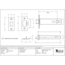 From The Anvil - 4" Heavy Duty Latch - Black - 90127 - Choice Handles