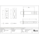 From The Anvil - 4" Heavy Duty Tubular Deadbolt - Black - 90146 - Choice Handles