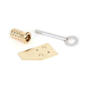 From The Anvil - Polished Brass Key-Flush Sash Stop - Polished Brass  - 90271 - Choice Handles
