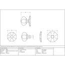 From The Anvil - Octagonal Centre Door Knob - Internal - Black - 90382 - Choice Handles