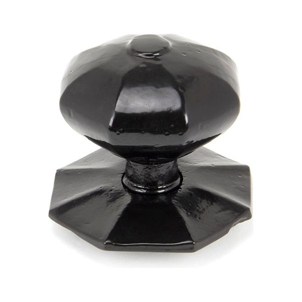 From The Anvil - Octagonal Centre Door Knob - Internal - Black - 90382