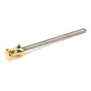 From The Anvil - Polished Brass ended SS M6 110mm Threaded Bar - Polished Brass  - 90437 - Choice Handles
