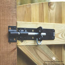Spira Brass - 14" 350mm Plain Ring Gate Ironmongery Kit  - Black - 9103 - Choice Handles