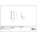 From The Anvil - Black 2½" Stormproof Hinge 1951 (Pair) - Black  - 91046 - Choice Handles