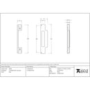 From The Anvil - ½" Rebate Kit for Sash Lock - Black - 91059 - Choice Handles