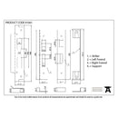 From The Anvil - ½" Rebate Kit for Sash Lock - Satin Stainless Steel - 91061 - Choice Handles