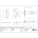 From The Anvil - 3" Heavy Duty Latch - Satin Stainless Steel - 91070 - Choice Handles