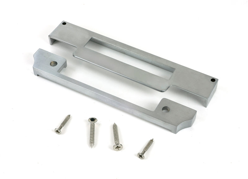 From The Anvil - ½" Euro Sash Lock Rebate Kit - Satin Stainless Steel - 91099