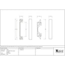 From The Anvil - ½" Rebate Kit for Latch and Deadbolt - Electro Brass - 91104 - Choice Handles