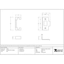 From The Anvil - ½" Rebate Kit for Latch and Deadbolt - Black - 91106 - Choice Handles