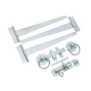 Spira Brass - 10" 250mm Plain Ring Gate Ironmongery Kit  - Zinc - 9111 - Choice Handles