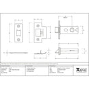 From The Anvil - 2 ½" Heavy Duty Latch - Black - 91125 - Choice Handles