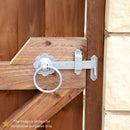 Spira Brass - 18" 450mm Plain Ring Gate Ironmongery Kit  - Zinc - 9114 - Choice Handles
