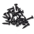 From The Anvil - Black 6x½" Round Head Screws (25) - Black  - 91156 - Choice Handles