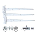 Spira Brass - 10" 250mm Twist Ring Gate Ironmongery Kit  - Zinc - 9115 - Choice Handles