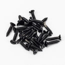 From The Anvil - Black 8x¾" Countersunk Raised Head Screws (25) - Black  - 91168 - Choice Handles